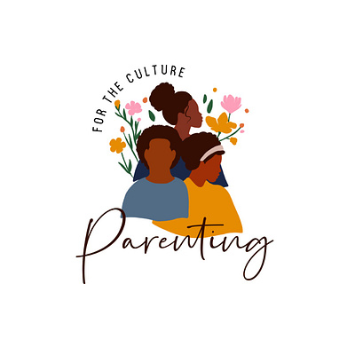 Parenting culture logo design in vector style. branding design graphic design illustration logo typography