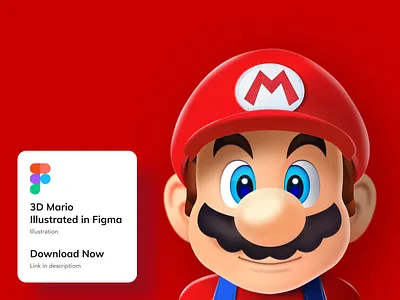 3D Mario 3d animation branding c4d character character design community design figma freebie game graphic design illustration mario minimal motion graphics typography ui ux vector
