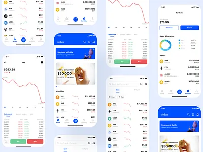 Coinbase App Redesign app coinbase coinbase app crypto crypto app design mobile app ui uidesign uiux ux uxdesign