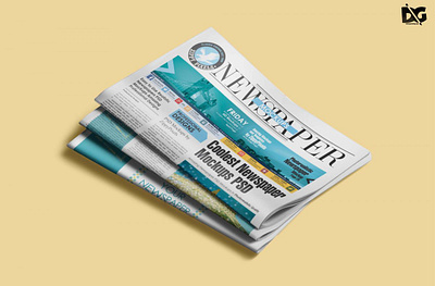 Newspaper Mockup 3d animation branding cover creative design free graphic design icon ides illustration logo mockup new newspaper photos typography ui ux vector