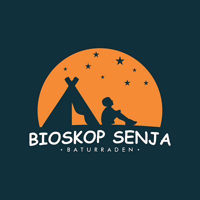 LOGO - BIOSKOP SENJA | Co-Streaming Space art branding design flat graphic design icon illustration illustrator l logo minimal typography ui vector