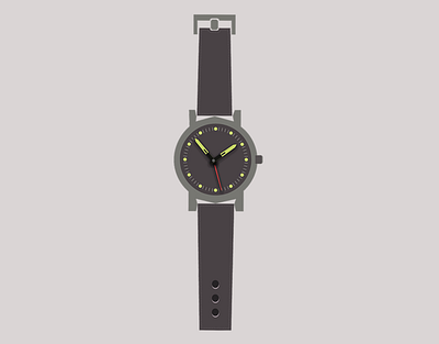 Wrist watch graphic design logo ui