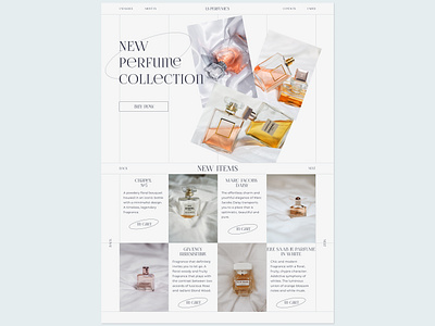 Perfume store beauty cosmetic design fashion fragrance online perfume store ui web webdesign website