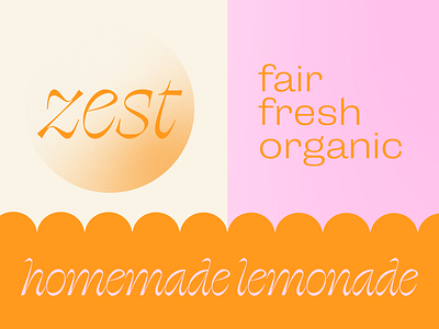 zest branding corporate identity graphic design illustrator retro vector