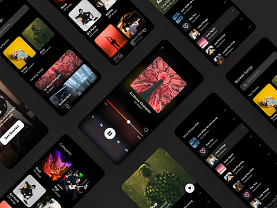 Music Player App Design app app design art branding creative creative design dailyui design flat icon logo minimal typography ui ux vector web