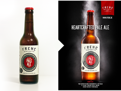 Frenc - Poster Retusche beer bottle brand branding design graphic design photoshop poster retusche
