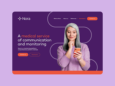 Nora Landing Page branding design digital graphic design landing motion graphics nacardesign ui ux website