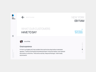 DuoNotary – Online Notary service aif animation clean design duo notary interface iu design law motion online service ui ux