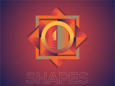 Gradient Shape illustration - Version 1 art blackonewhitegk concept design firebeez gradeintart gradient illustration illustrator