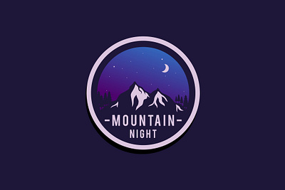 NIGHT MOUNTAIN LOGO TEMPLATES 3d 3d letter abstract animation branding concept creative design download graphic graphic design illustration logo mockup logo mockup vector motion graphics ui vector