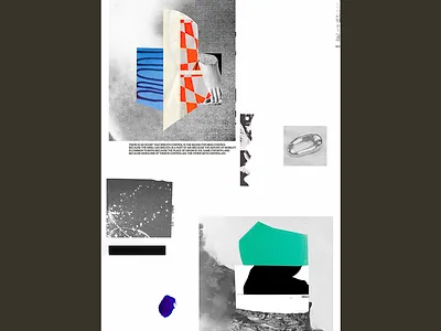 individuation abstract collage design paper texture typography