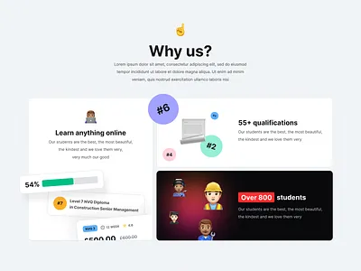 Landing Page (Block) design e commerce home home page landing qualification ui ux web design