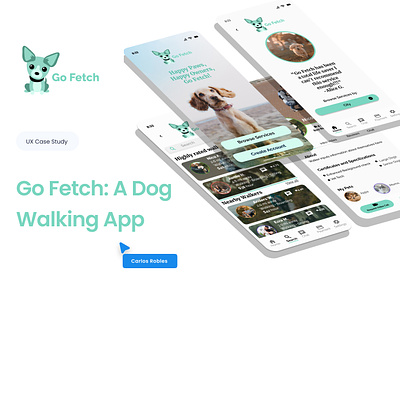Go Fetch app design ui ux