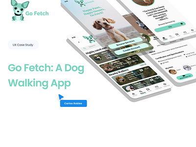 Go Fetch app design ui ux