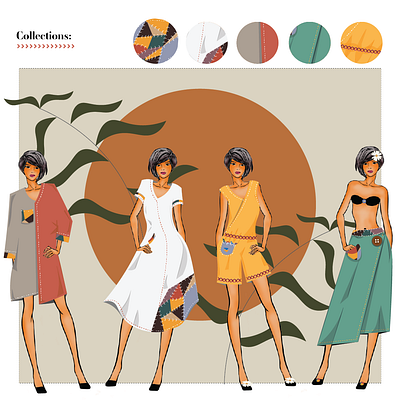 Fashion Design illustration branding design fashiondesign fashiondesignillustration graphic design illustration moodboard