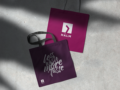Halm - Merch bag brand branding graphic design logo