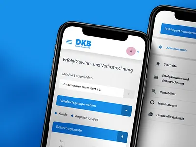 DKB Betriebsvergleich app design design design system figma graphic design mvp pwa ui ux