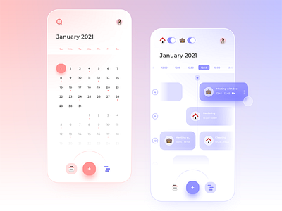 Calendar & Task manager 3d activity app brand calendar design illustration logo manager product task ui ux