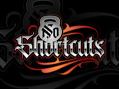 NO SHORTCUTS procreate