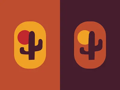 Desert Sunset cactus cactus logo color desert desert logo design graphic design illustration logo logo design plant logo vector