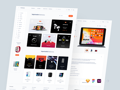 Electronic Store UI Kit adobe xd download figma shop sketch store symbols template ui ui kit ux