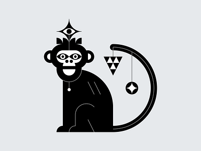 Monkey animal animal illustration animal logo illustration logotype monkey monkey logo nature symbol design vector vector illustration