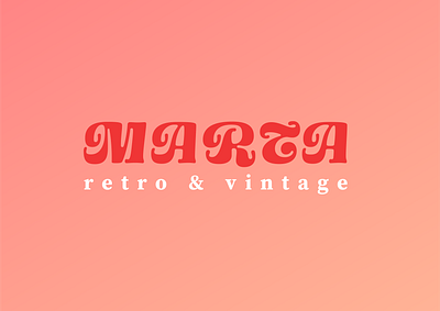 MARTA Retro & Vintage branding clothing design fashion flat icon icons illustration logo logodesign streetwear vector vintage