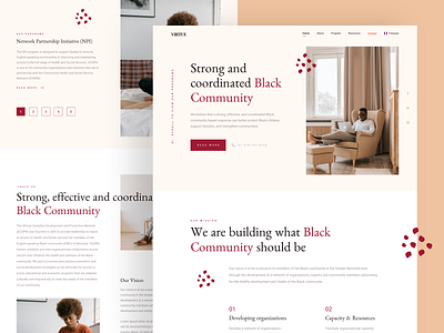 Community Landing Page black clean community concept design insitutional landing landing page network orange organization people ui ux website