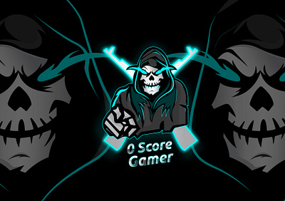 0 SCORE GAMER brand design design illustration logo vector