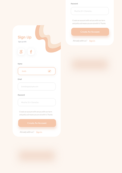 Simple Sign up form dailyui design ui