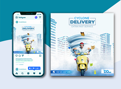 Cyclone Delivery|| Social Media Post design