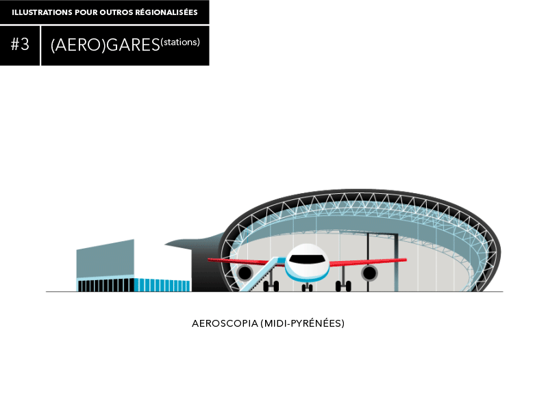 CE illustrations #3 - Stations 2d aerodrome france gare illustration illustrator monument stations tourisme vector