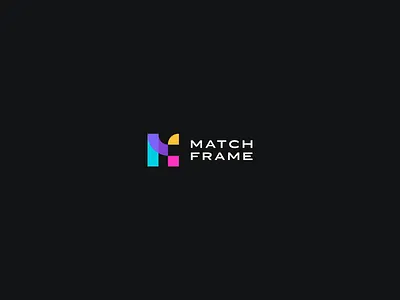 Logo Match Frame blackbackground branding chartegraphique cmjncolors designer graphicidentity logo rvbcolors webdesigner