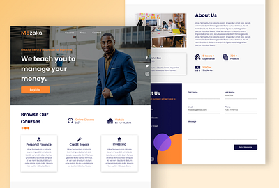 Mozaka Website Design branding business design figma ui web