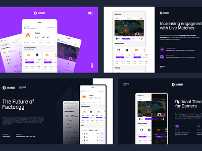 Esport Case Study app clean design digital flat illustration logo material ui ux