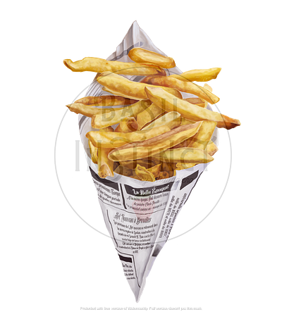 Fries belgian fries digital painting food illustration food lover foodies french fries fries fries illustration