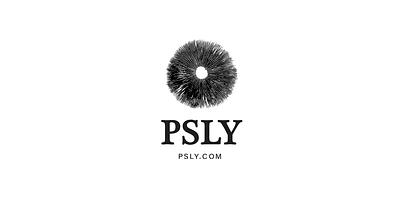 PSLY logo & branding blackandwhitelogos branding design graphic design logo logobranding mushrooms organic psychedelic sporeprint vector