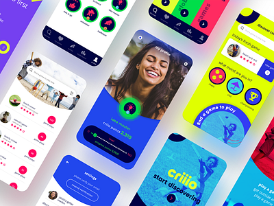 ICC Criiio branding bright colors colorful cricket design game games gameui gamification illustration logo neon sports sportui ui uiux user experience user interface user interface design