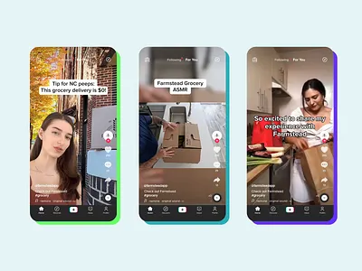 Farmstead TikTok Ads advertising design meta motion graphics tiktok typography ugc video