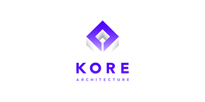 Kore Architecture logo & branding architecture branding core depth design graphic design kore logo logobranding shading vector