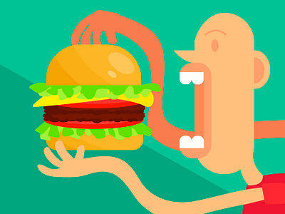Give me a burger digital digital illustration digitalart illustrate illustration illustrative illustration