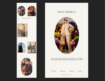 Photographer's Portfolio Project composition ecommerce gallery page minimal minimalism portfolio project ui elements