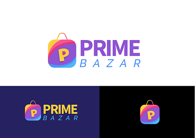 Prime Bazar Logo Design amdad ali branding design graphic design illustration logo logo design t shirt t shirt design typography vector
