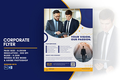 Printable Corporate Flyer Template digital flyer