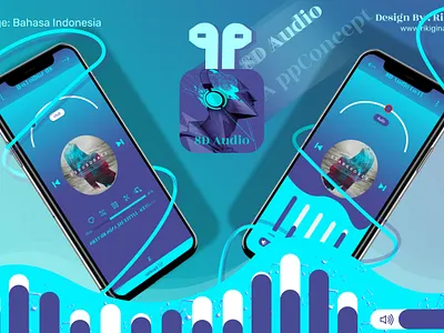 8D Audio App Concept (Crop Image) music app ui ui ux ui app ui design ui mobile userinterface