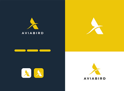 Bird logo app branding clean design flat graphic design illustration lo logo vector