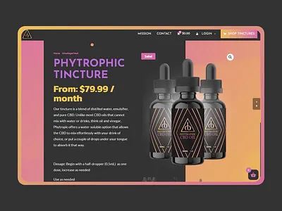 Phytrophic - Website Design branding cbd cbd web cbd web design ecommerce graphic design logo ui web web design web designer web development webdesign website