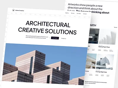 Lobow - Architectural Creative Studio agency architect architectural brutalism building clean creative design hero house interior landingpage property app real estate agency realestate studio style web web design webdesign