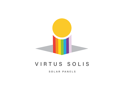 Virtus Solis logo & branding branding design graphic design light logo logobranding panels solar solar panels solarpower spectrum sun vector