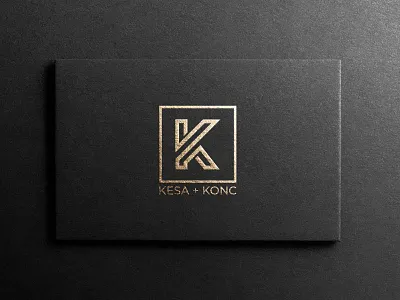 kesa+konc graphic design logo